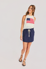 Light Gray American Spirit Sweater Tank Tank Top