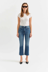 Lavender Shy Girl High Rise Crop Flare | Influencer Jeans