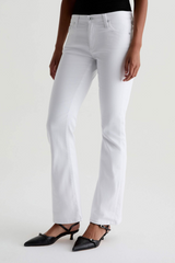 Light Gray Angel Low-Rise Boot | Gallery White Jeans