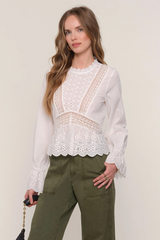 Light Gray Miriam Top Top