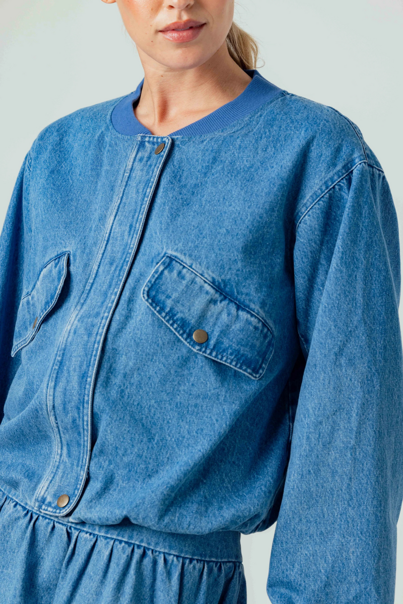 Steel Blue Lyria Jacket Jacket
