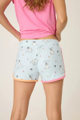 Light Gray Paws & Breathe Dog Print Shorts Regular price Pajama Shorts