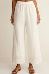 Antique White Scout Embroidered Pant Pant