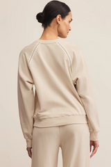 Light Gray All Around Embroidered Sweatshirt Sweatshirt