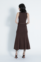 Dark Slate Gray Valeria Knit Maxi Dress Maxi Dress