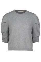 Stella Ruched Sleeve Sweater