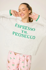 Antique White Espresso Til Prosecco Snuggle Sweater Sweater