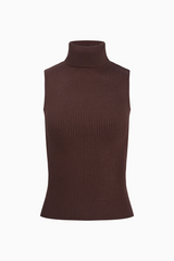 Snow Hope Knit Sleeveless Top Top