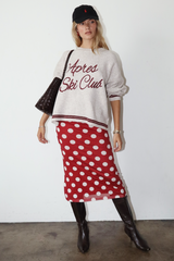 Lavender Polka Pop Mesh Maxi Skirt Maxi Skirt