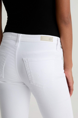 Black Angel Low-Rise Boot | Gallery White Jeans