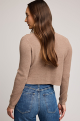 Gray Mirabelle Knit Top Top
