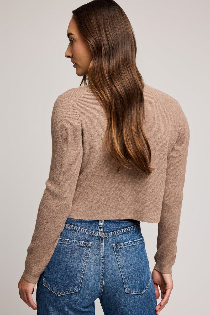 Gray Mirabelle Knit Top Top