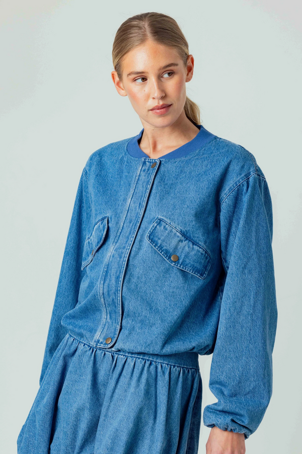 Dark Slate Blue Lyria Jacket Jacket