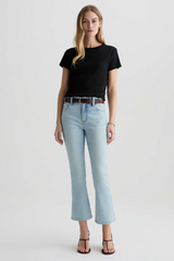 Light Gray Farrah Boot Crop | 24 Years Intention Jeans