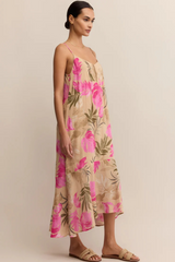 Gray Benson Ula Tropical Midi Dress Midi Dress