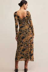 Light Gray SpellBound Mesh Floral Maxi Dress Maxi Dress