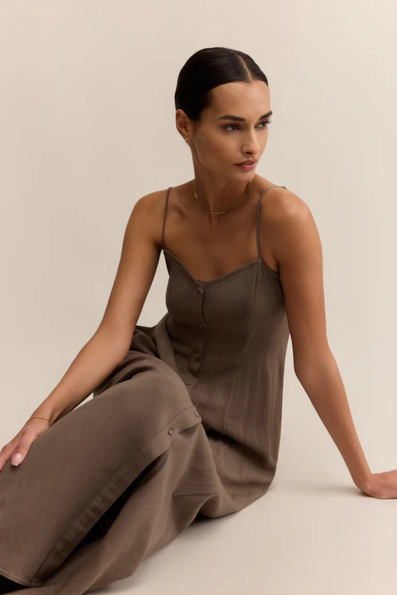 Dark Slate Gray Angel Eyes Midi Dress Midi Dress