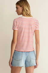 Antique White Junie Striped Tee Tee