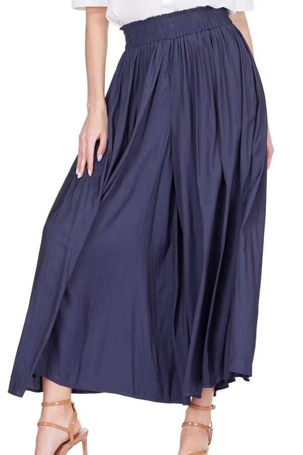 Dark Slate Gray Wide Leg Culotte Pant Pant