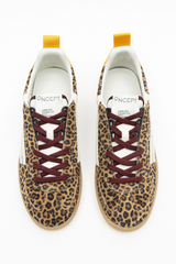 White Smoke Fez Sneaker | Leopard Sneaker