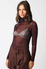 Lavender Charli Mesh Top Top