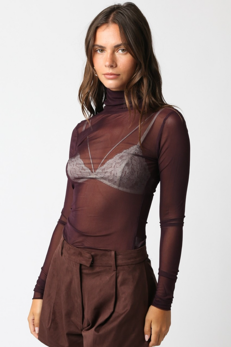 Lavender Charli Mesh Top Top