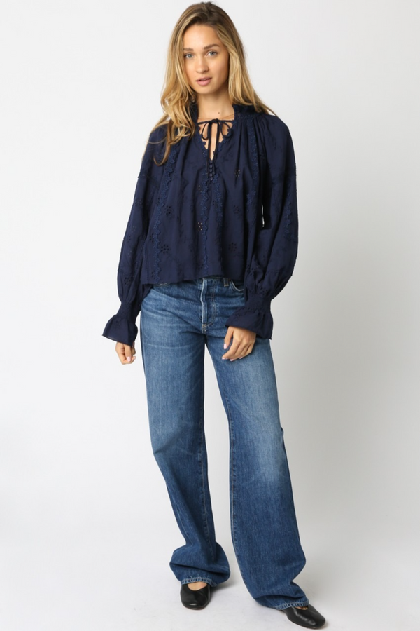 Dark Slate Gray Loveland Laced Shirt Shirt