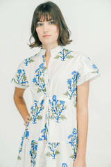 Beige Magnolia Flutter | Vineyard Midi Dress