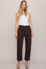 Gray The Off Duty Bowed Ankle Jeans