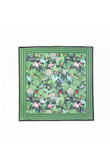 White Smoke Mystic Marsh Scarf | Hand-Painted Southern Wildlife Scarf
