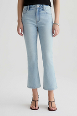 Light Gray Farrah Boot Crop | 24 Years Intention Jeans