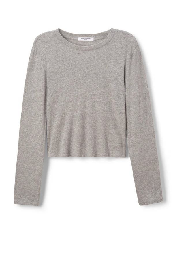 Dark Gray Jamie Long Sleeve Crew Shirt