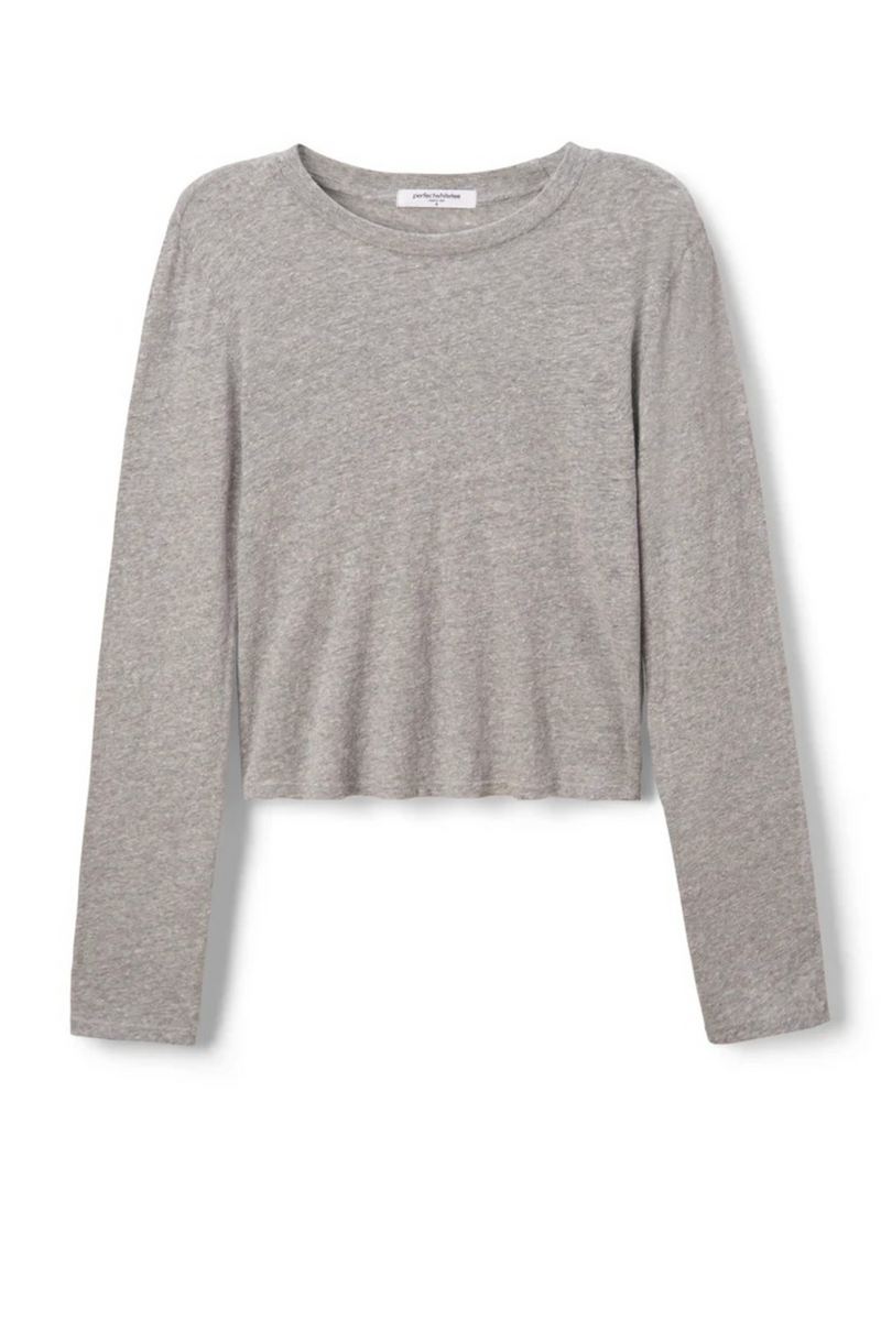 Dark Gray Jamie Long Sleeve Crew Shirt