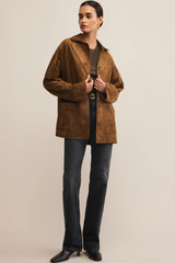 Light Gray Decker Suede Chore Jacket Jacket