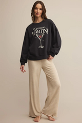 Gray Oversized Espresso Martini Sweatshirt Sweatshirt