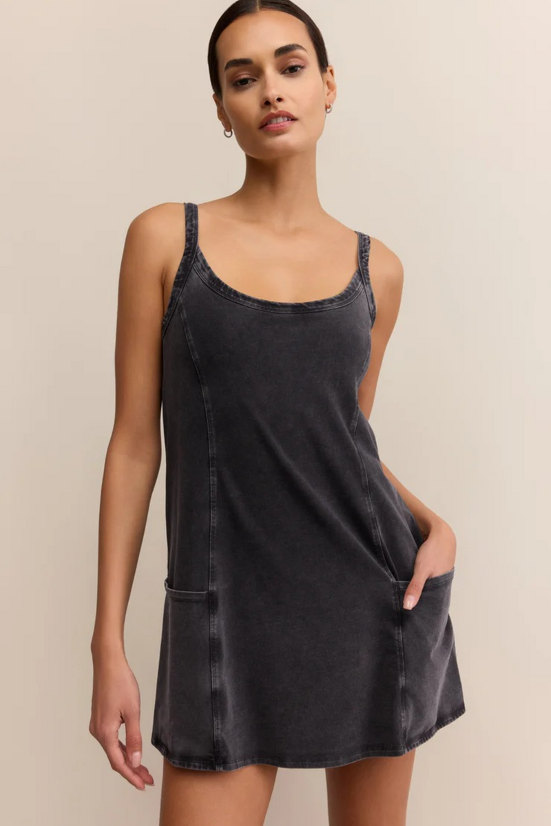 Dark Slate Gray Jet Set Mini Dress Mini Dress