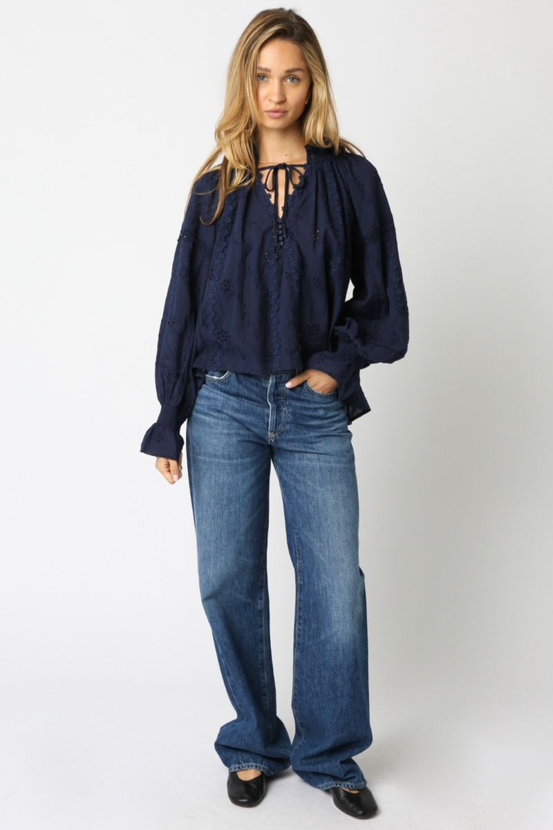 Dark Slate Gray Loveland Laced Shirt Shirt
