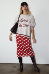 Lavender Polka Pop Mesh Maxi Skirt Maxi Skirt