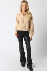 Light Gray Emmett Zip Up Sweater Sweater