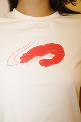 Misty Rose Shrimp Graphic Tee Graphic Tee
