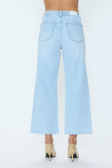 Light Blue Penny Crop High Rise Wide Leg Jean | Eternal Jeans