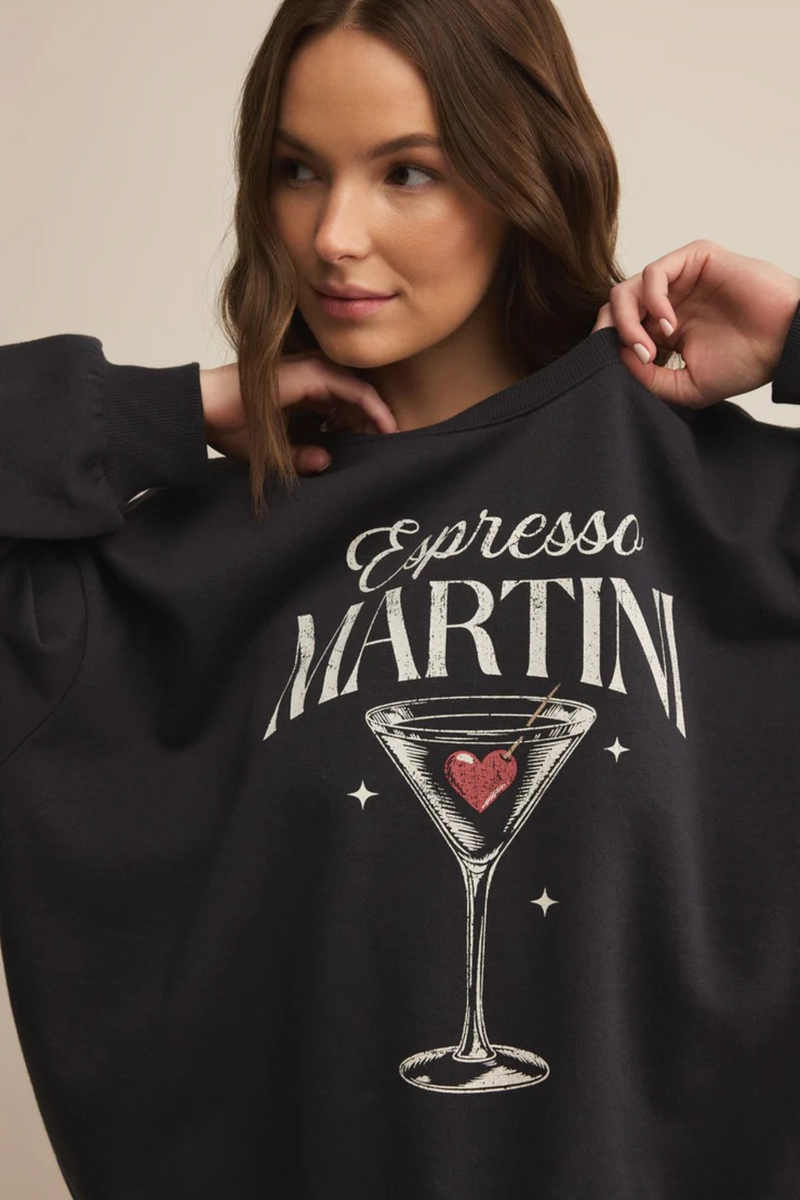 Tan Oversized Espresso Martini Sweatshirt Sweatshirt