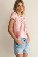 Antique White Junie Striped Tee Tee