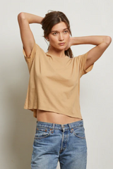 Rosy Brown Harley Boxy Crew Tee T Shirt