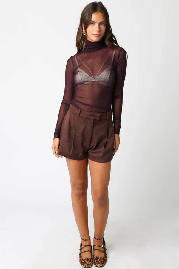 Lavender Charli Mesh Top Top