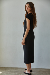 Dark Gray Miley Bodycon Midi Dress Midi Dress