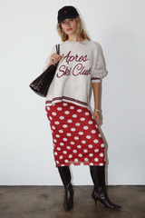 Lavender Polka Pop Mesh Maxi Skirt Maxi Skirt