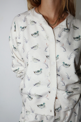 Light Gray Lakeside Duck Cardigan Cardigan