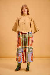 Tan Capelet Jacket