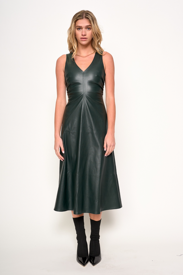 Dark Slate Gray Celeste Dress Midi Dress